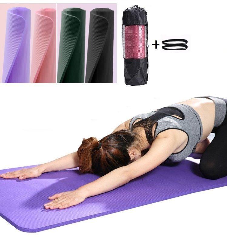 Colchoneta Yoga Mat Pilates 15mm + Correa + Bolso Transporte-1