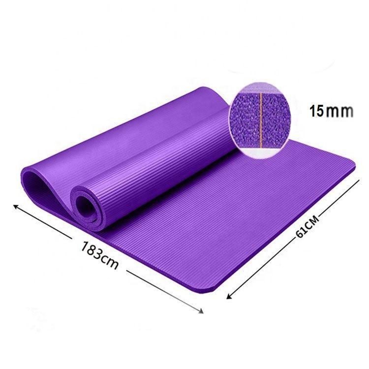 Colchoneta Yoga Mat Pilates 15mm + Correa + Bolso Transporte-2