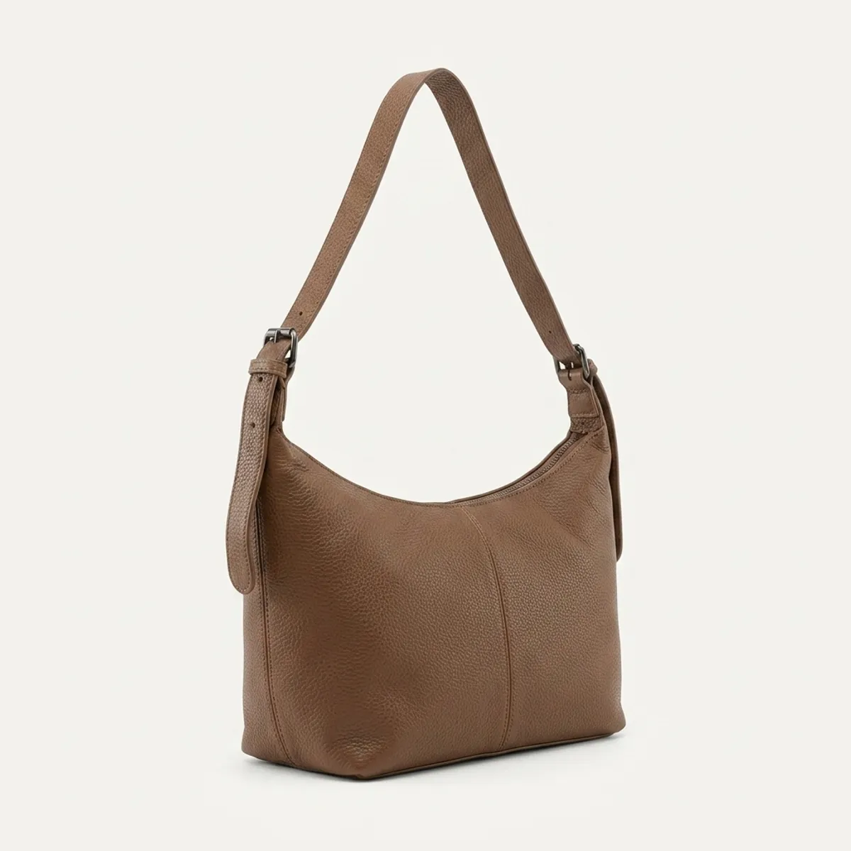 Bolso Hobo Mujer Cierre Cremallera Textura Croco Cuero Ecologico Cartera-1