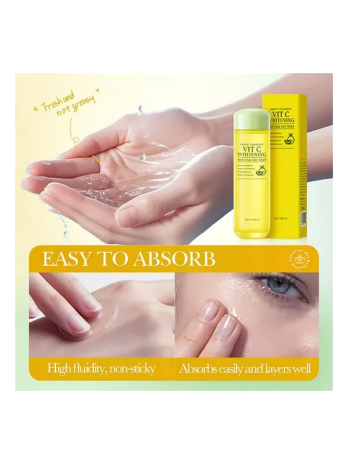 Tonico Facial Vitamina C Green Tangerine Iluminador Blanqueador Antioxidante-2