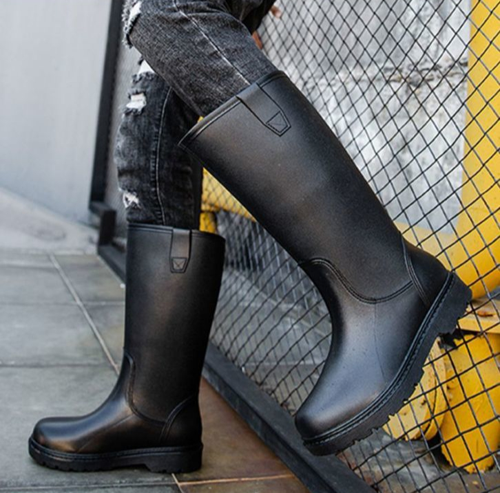 Botas de Agua Hombre Impermeable Lluvia-1