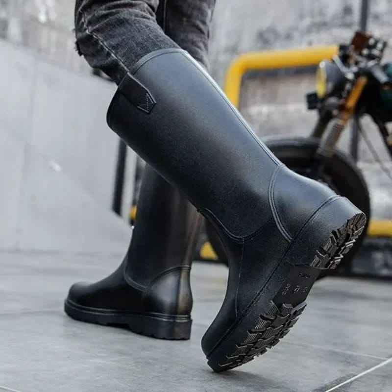 Botas de Agua Hombre Impermeable Lluvia-2