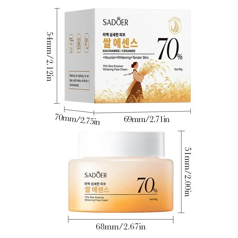 Crema Facial Aclarante E Hidratante Sadoer Esencia De Arroz-2
