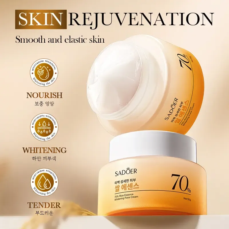 Crema Facial Aclarante E Hidratante Sadoer Esencia De Arroz-3