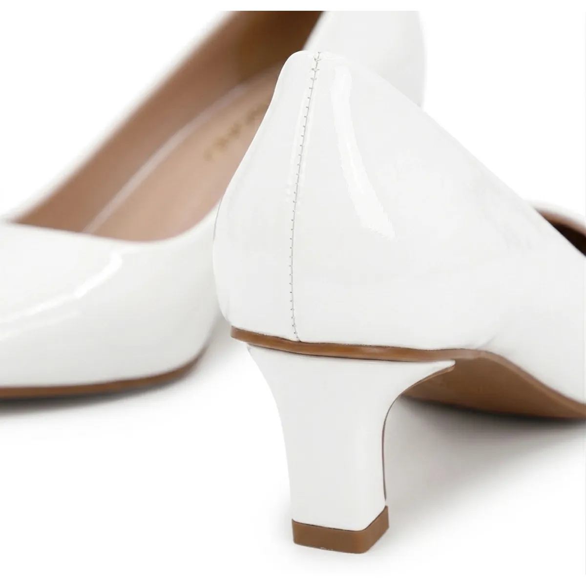 Zapatos Tacones Mujer Taco Ancho Charol-2
