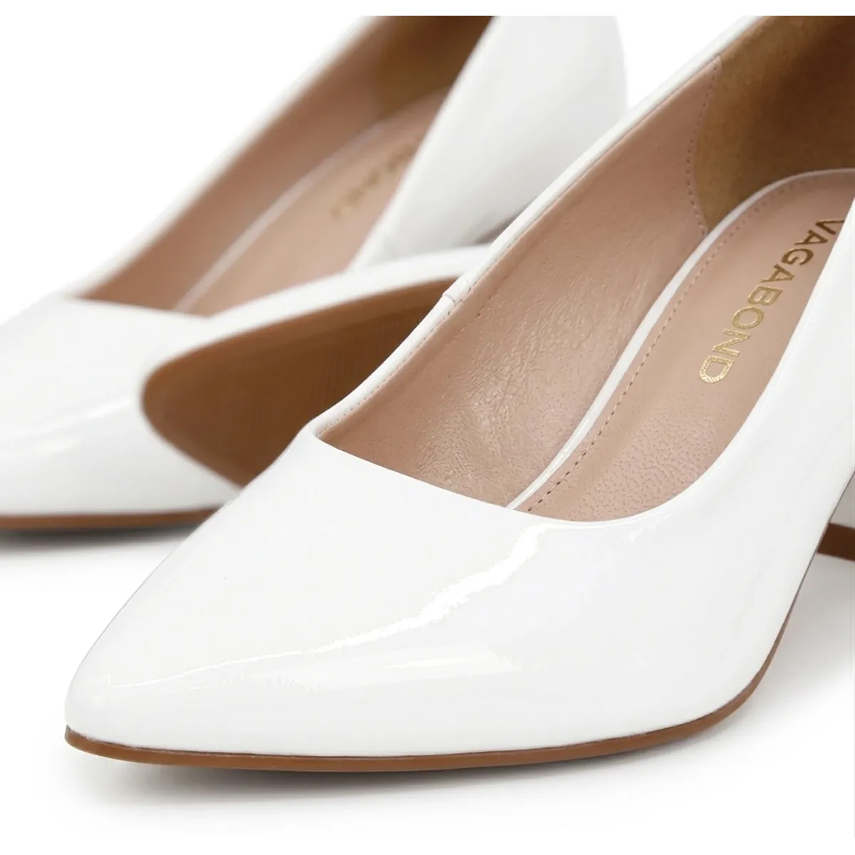 Zapatos Tacones Mujer Taco Ancho Charol-3
