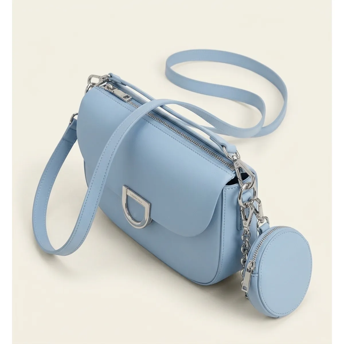 Bolso Crossbody Mujer Bandolera con Monedero Circular Bloqueable Cuero Ecol gico Cartera-1