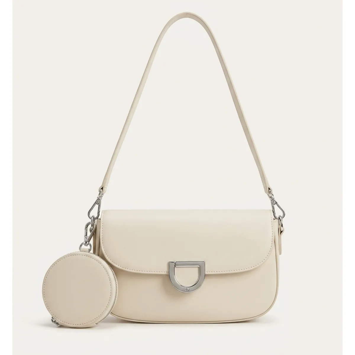 Bolso Crossbody Mujer Bandolera con Monedero Circular Bloqueable Cuero Ecol gico Cartera-0