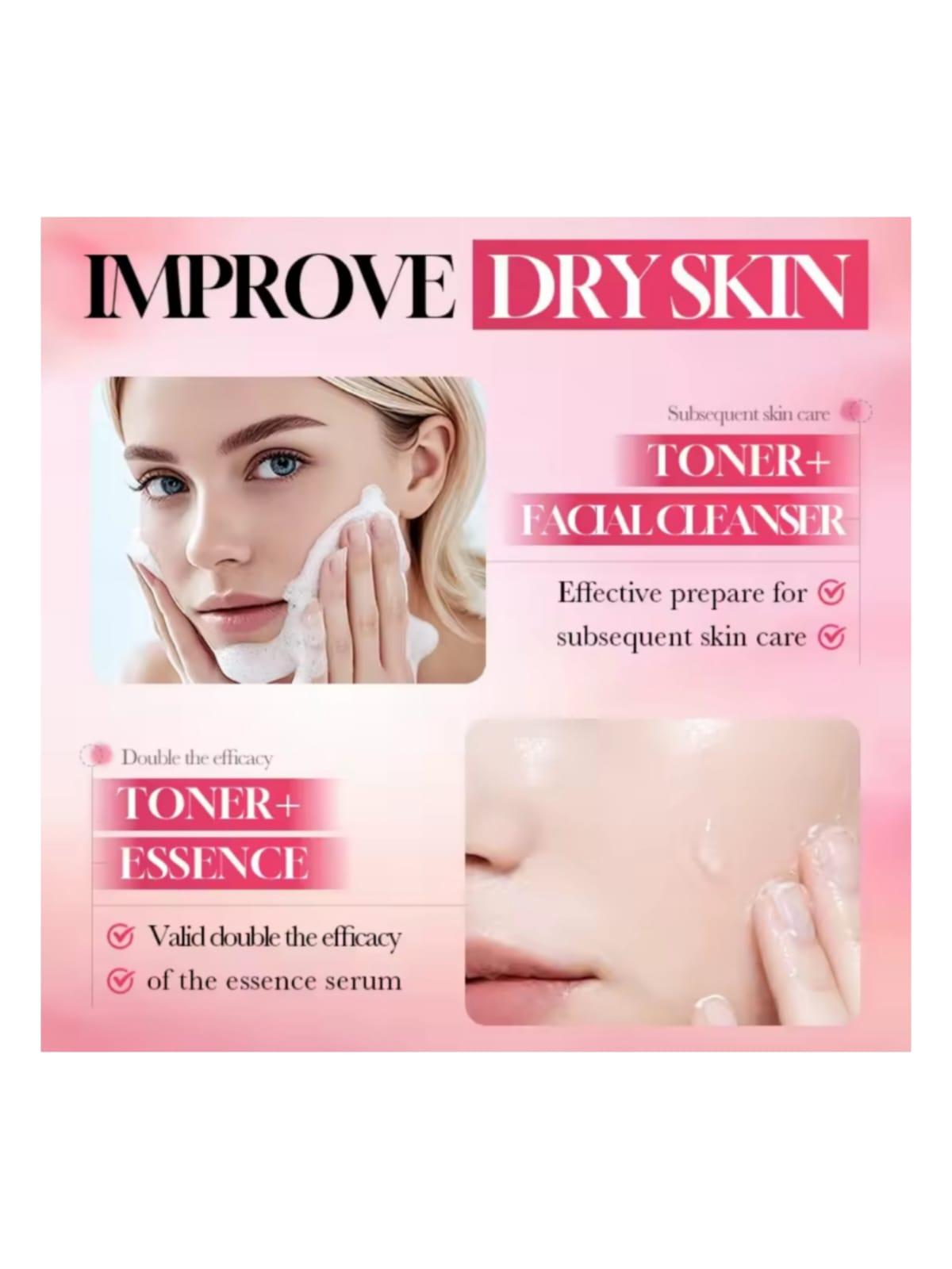 Serum Facial Sadoer Rose Peptide Concentrado Iluminador y Unificador de Tono 30ml-2