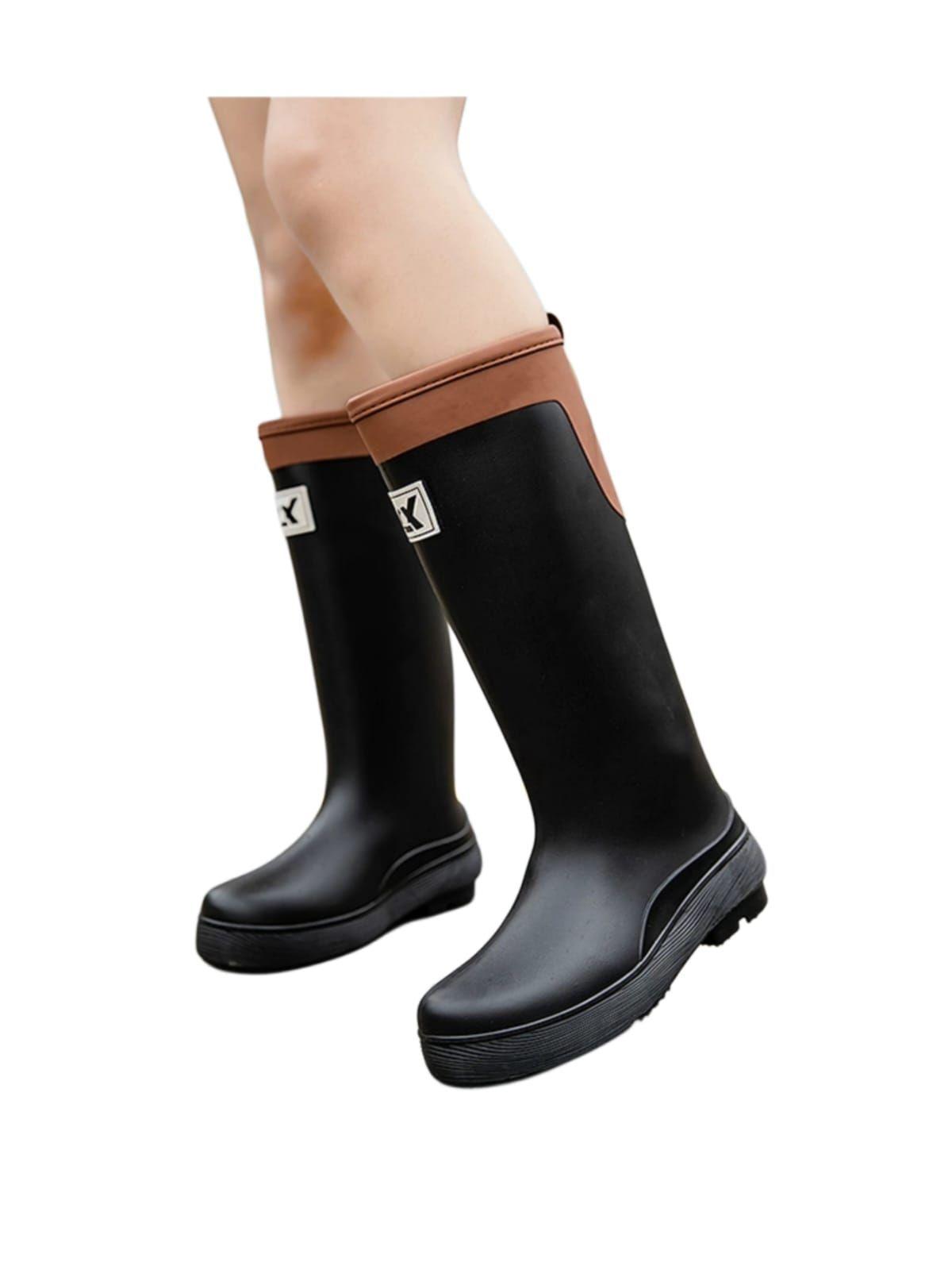 Botas de Agua Mujer Impermeables Invierno Lluvia-3