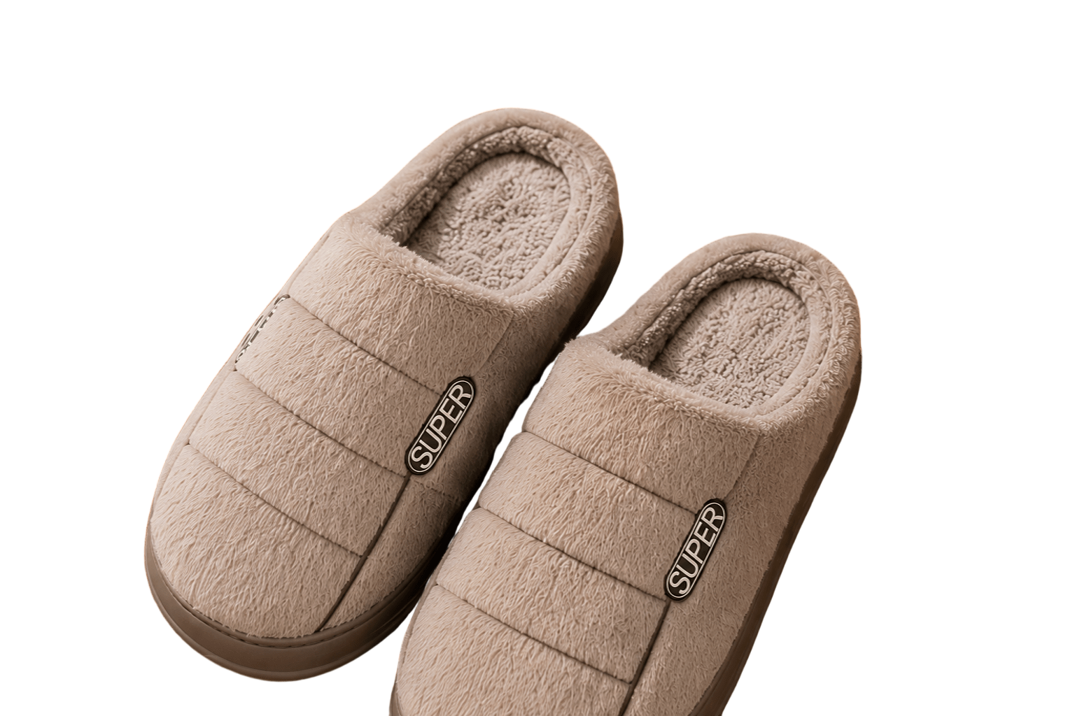Pantuflas de Piel Antideslizantes Hombre Cuero Sintetico-1