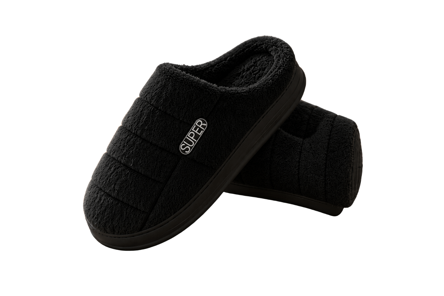 Pantuflas de Piel Antideslizantes Hombre Cuero Sintetico-3