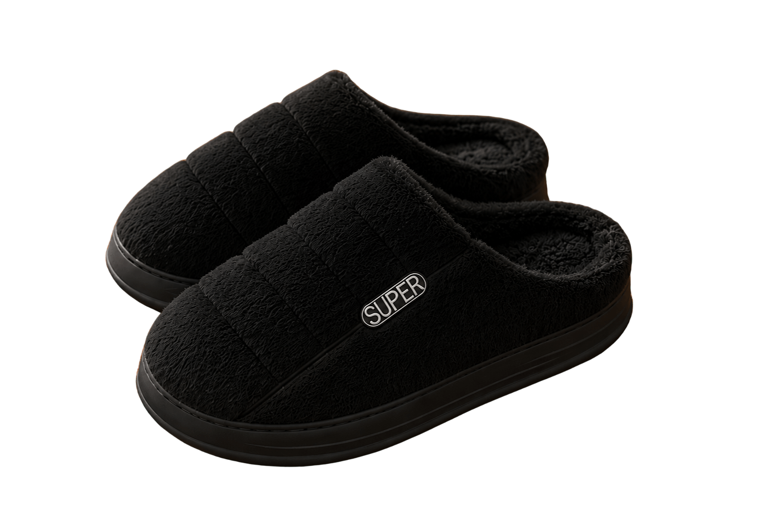 Pantuflas de Piel Antideslizantes Hombre Cuero Sintetico-4