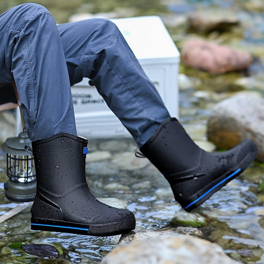 Botas De Agua Impermeables Unisex Lluvia Antideslizantes-1
