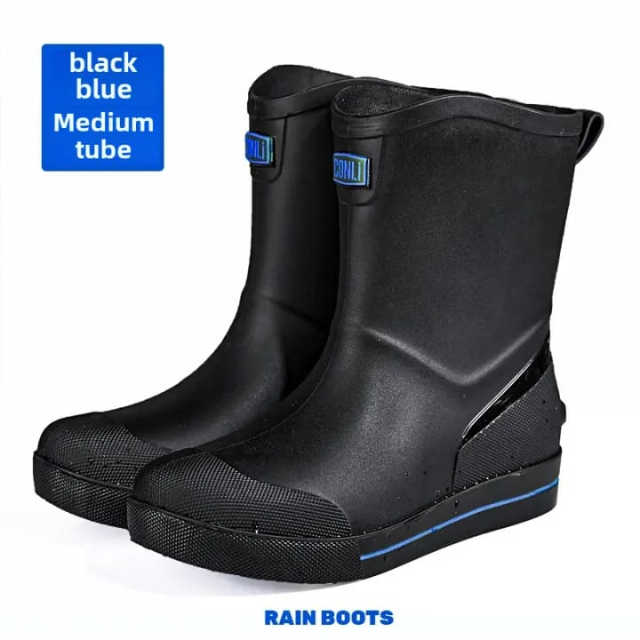 Botas De Agua Impermeables Unisex Lluvia Antideslizantes-2