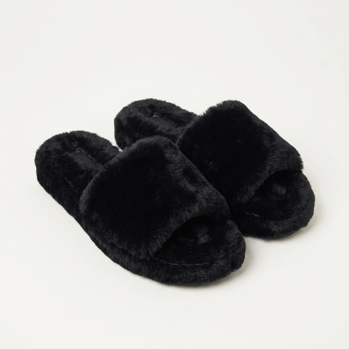 Pantufla Slide Peluche Mujer Rosa Suela Antideslizante Verano-1