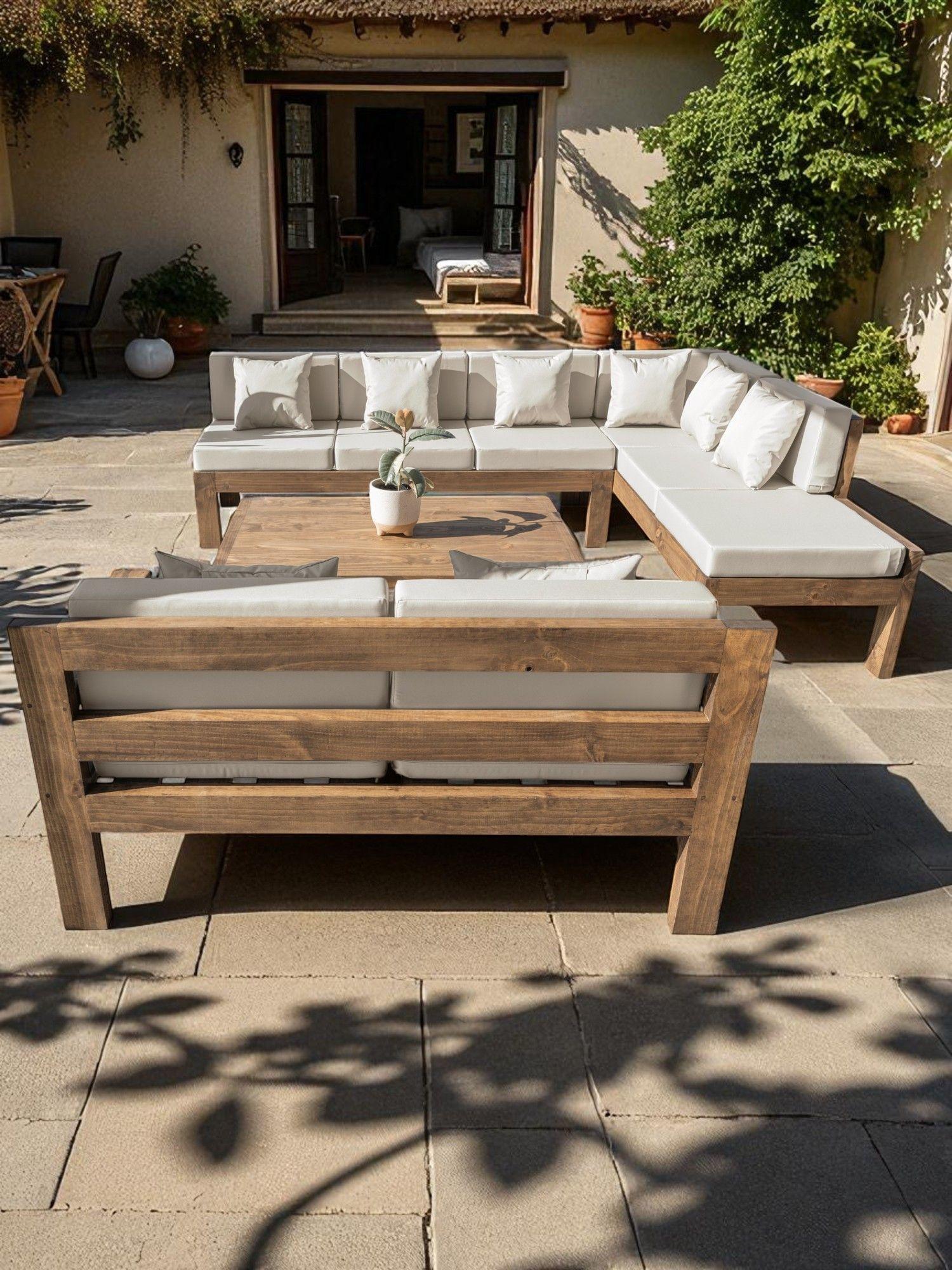 TERRAZA RÚSTICA MIARUSTE MODELO ELE 8 CUERPOS MADERA COLOR ROBLE V2-2