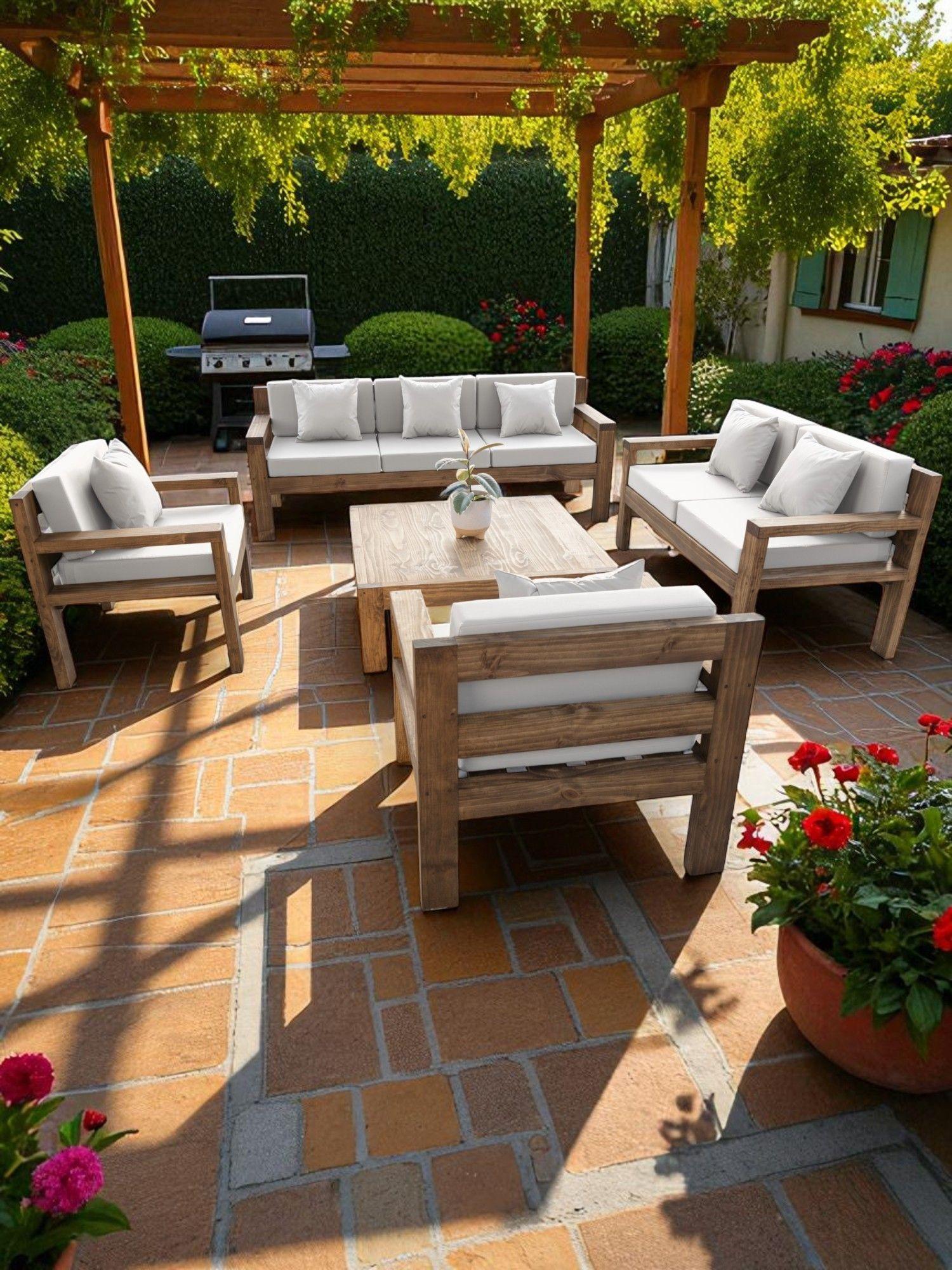 TERRAZA RÚSTICA MIARUSTE MODELO AMBAR 7 CUERPOS MADERA COLOR ROBLE V2-2
