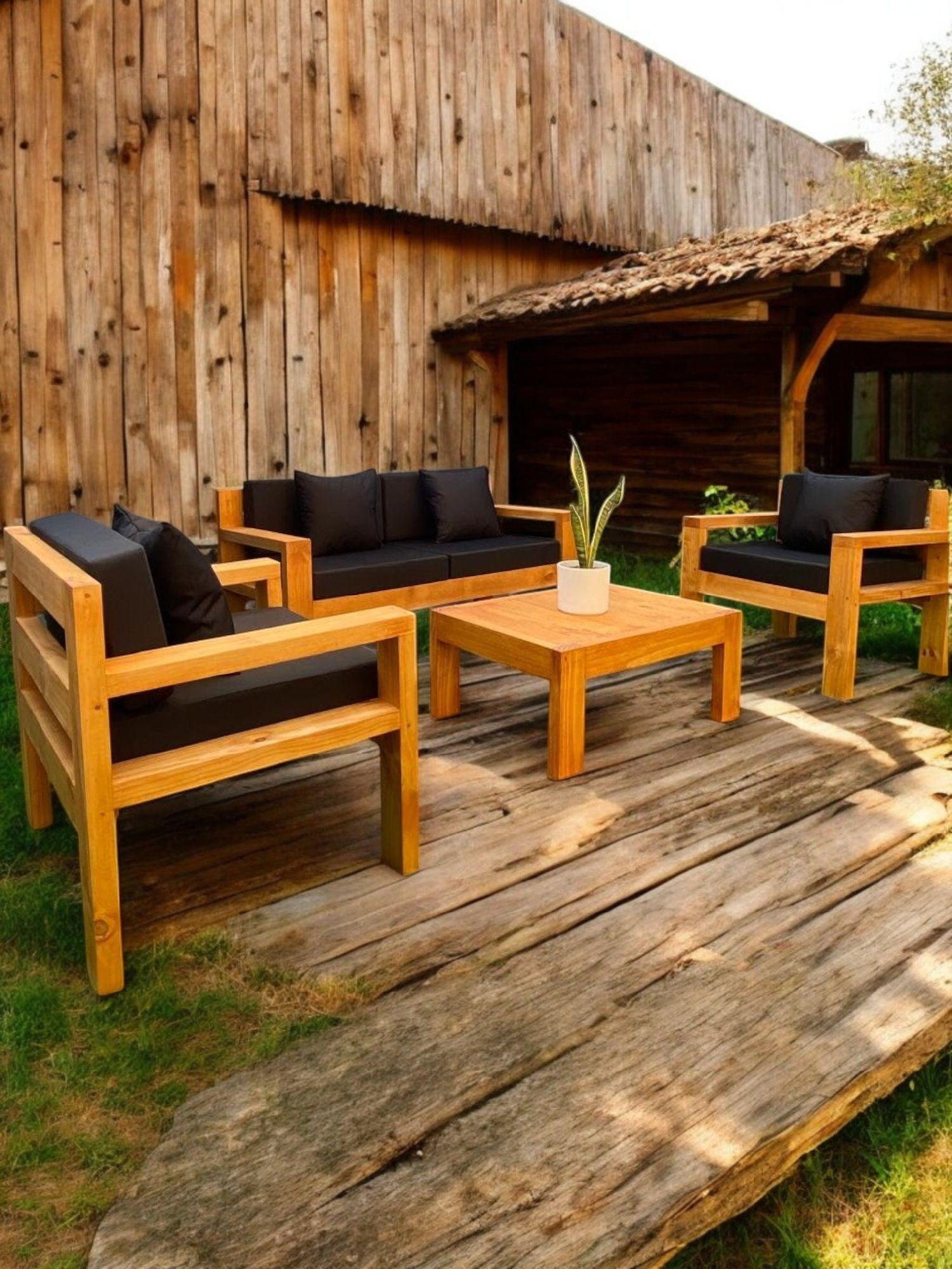 TERRAZA RÚSTICA MODELO AMBAR 4 CUERPOS MADERA COLOR PALO ROSA-2