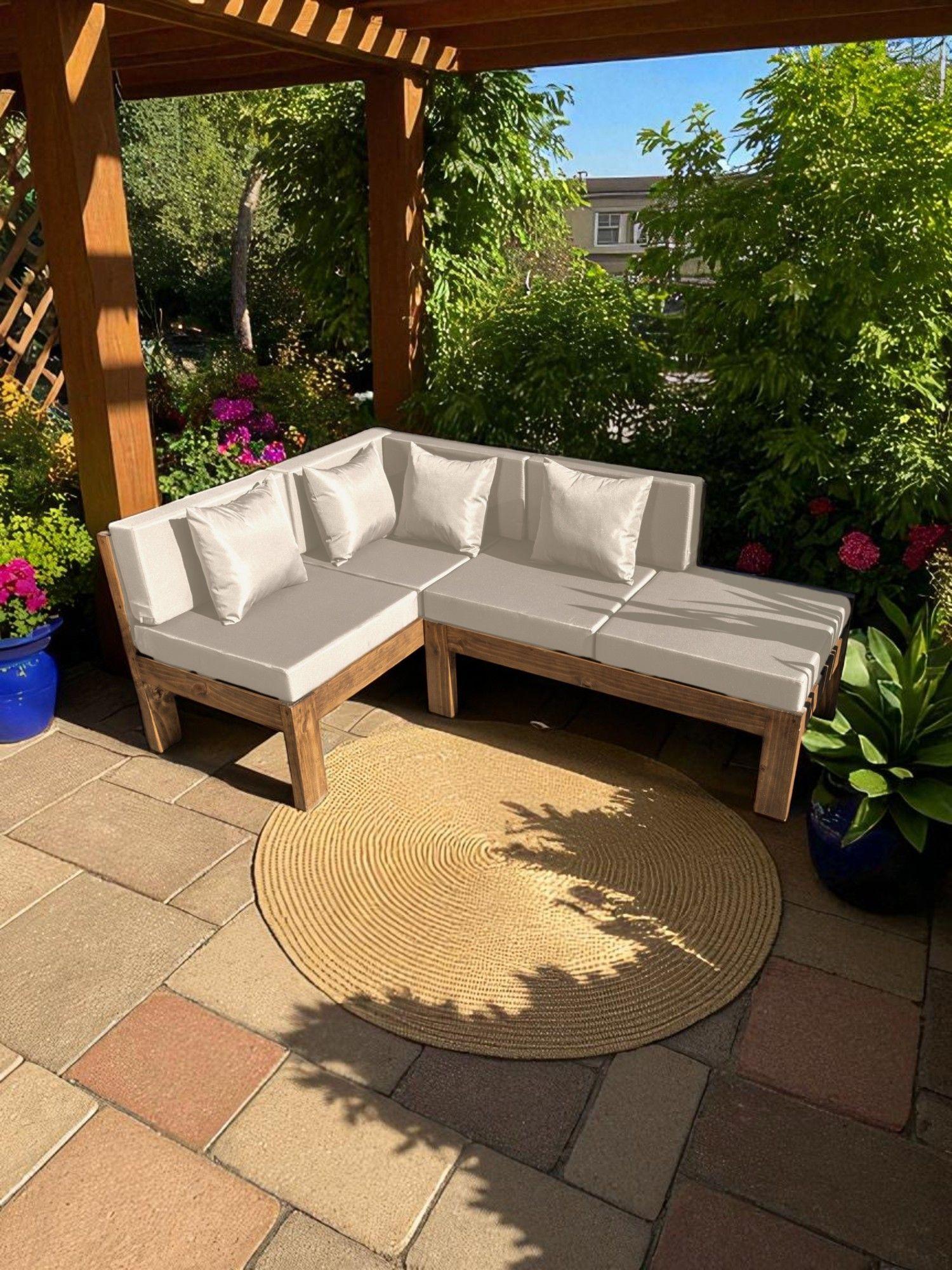 TERRAZA RÚSTICA MIARUSTE MODELO ELE 4 CUERPOS MADERA COLOR ROBLE-1