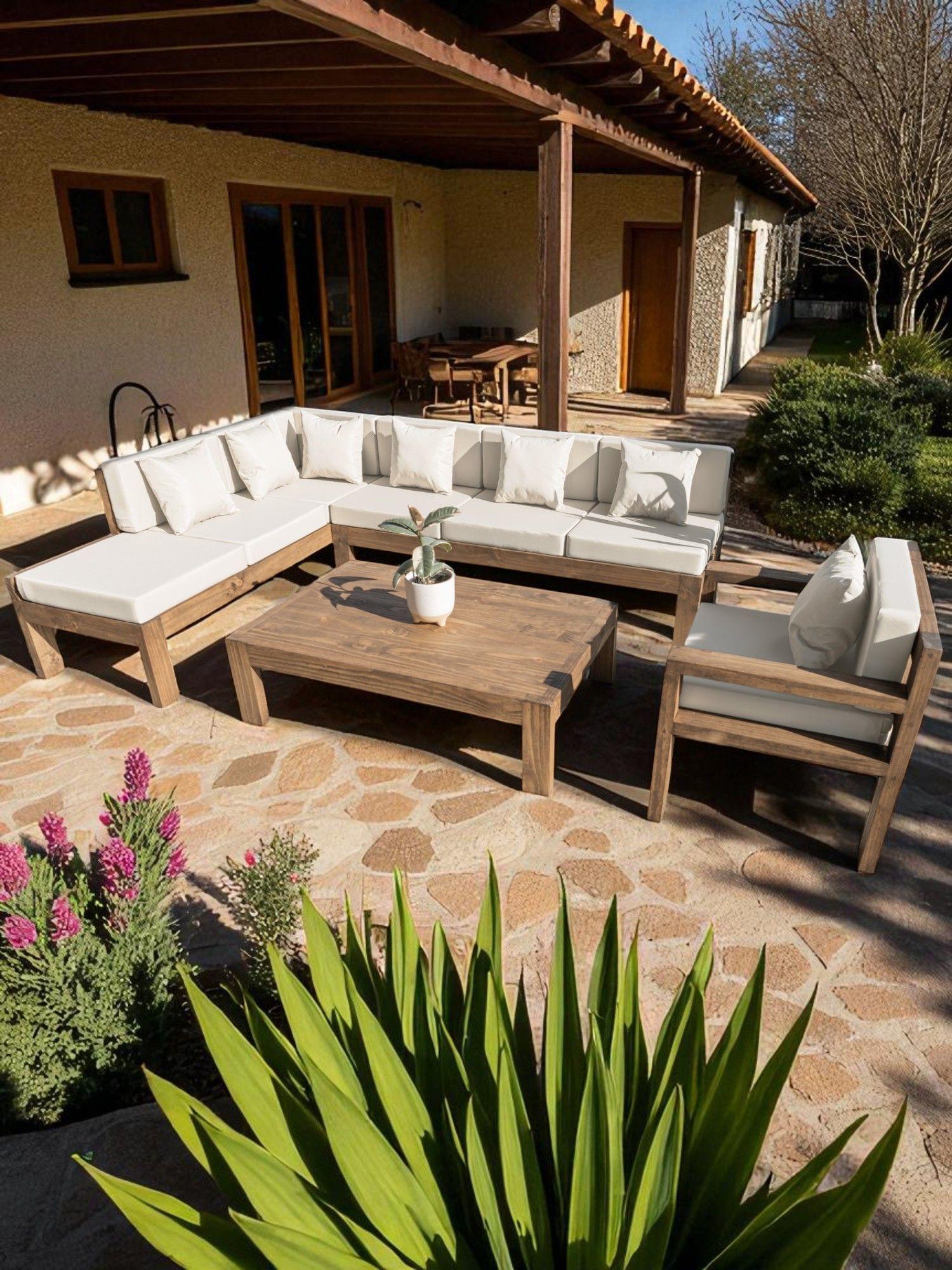 TERRAZA RÚSTICA MIARUSTE MODELO ELE 7 CUERPOS MADERA COLOR ROBLE V2-3