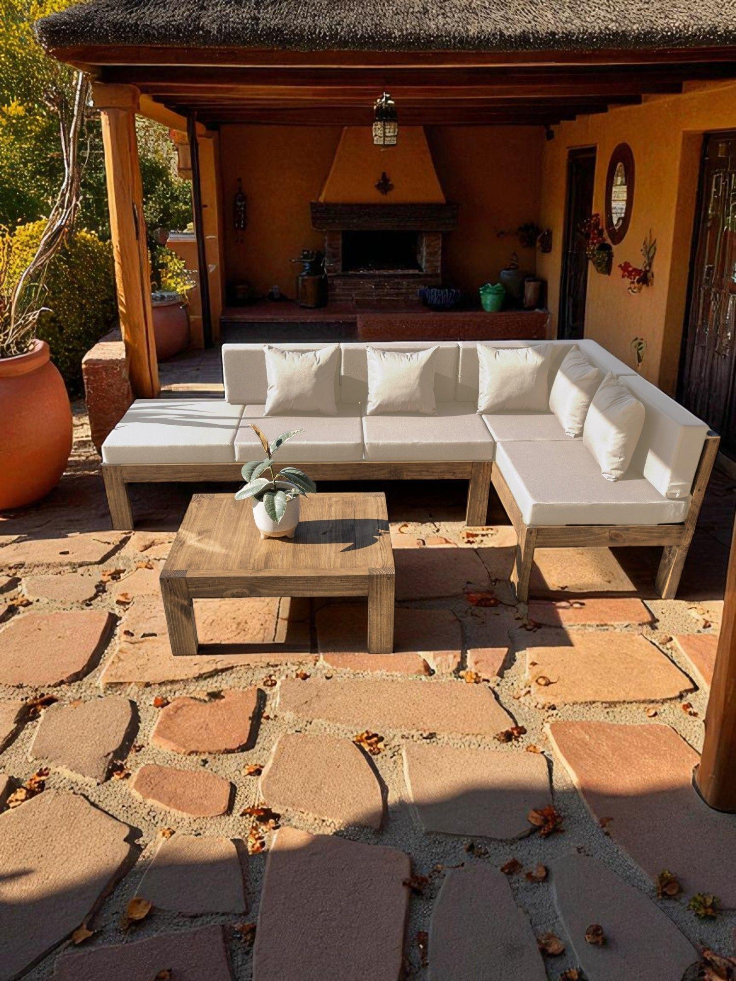 TERRAZA RÚSTICA MIARUSTE MODELO ELE 5 CUERPOS MADERA COLOR ROBLE-0