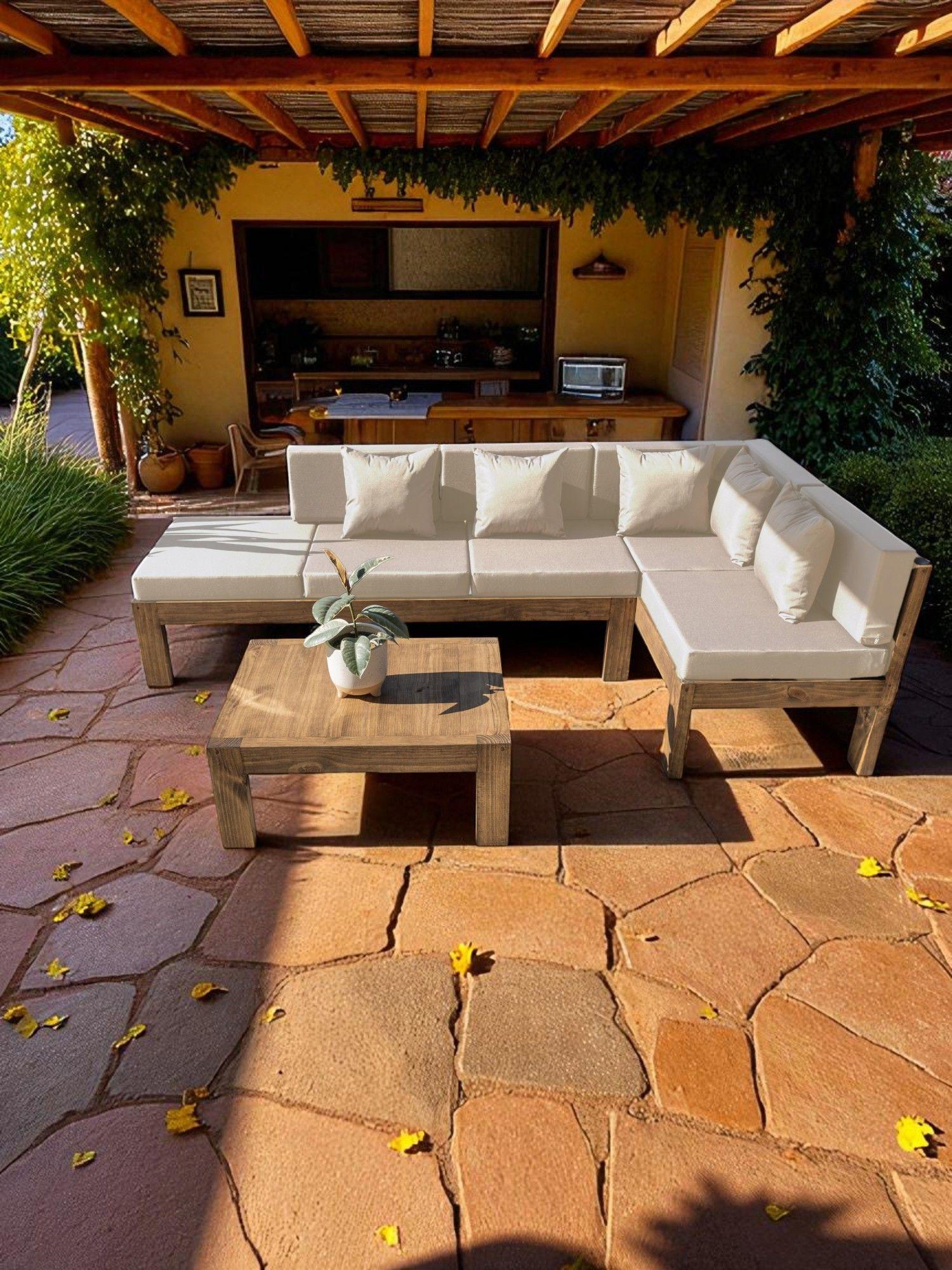 TERRAZA RÚSTICA MIARUSTE MODELO ELE 5 CUERPOS MADERA COLOR ROBLE-2