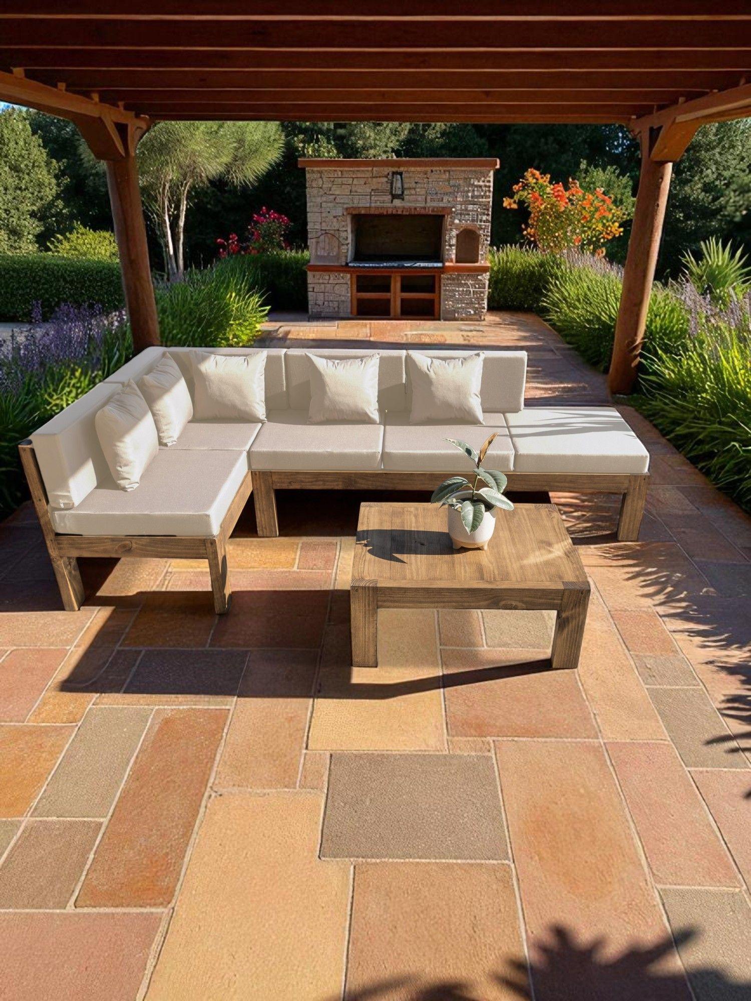 TERRAZA RÚSTICA MIARUSTE MODELO ELE 5 CUERPOS MADERA COLOR ROBLE-3