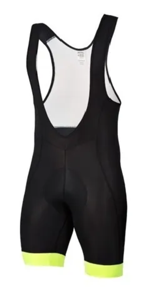 Calza Corta Con Tirantes Ciclismo Spiuk Anatomic Negro-Amarillo-0