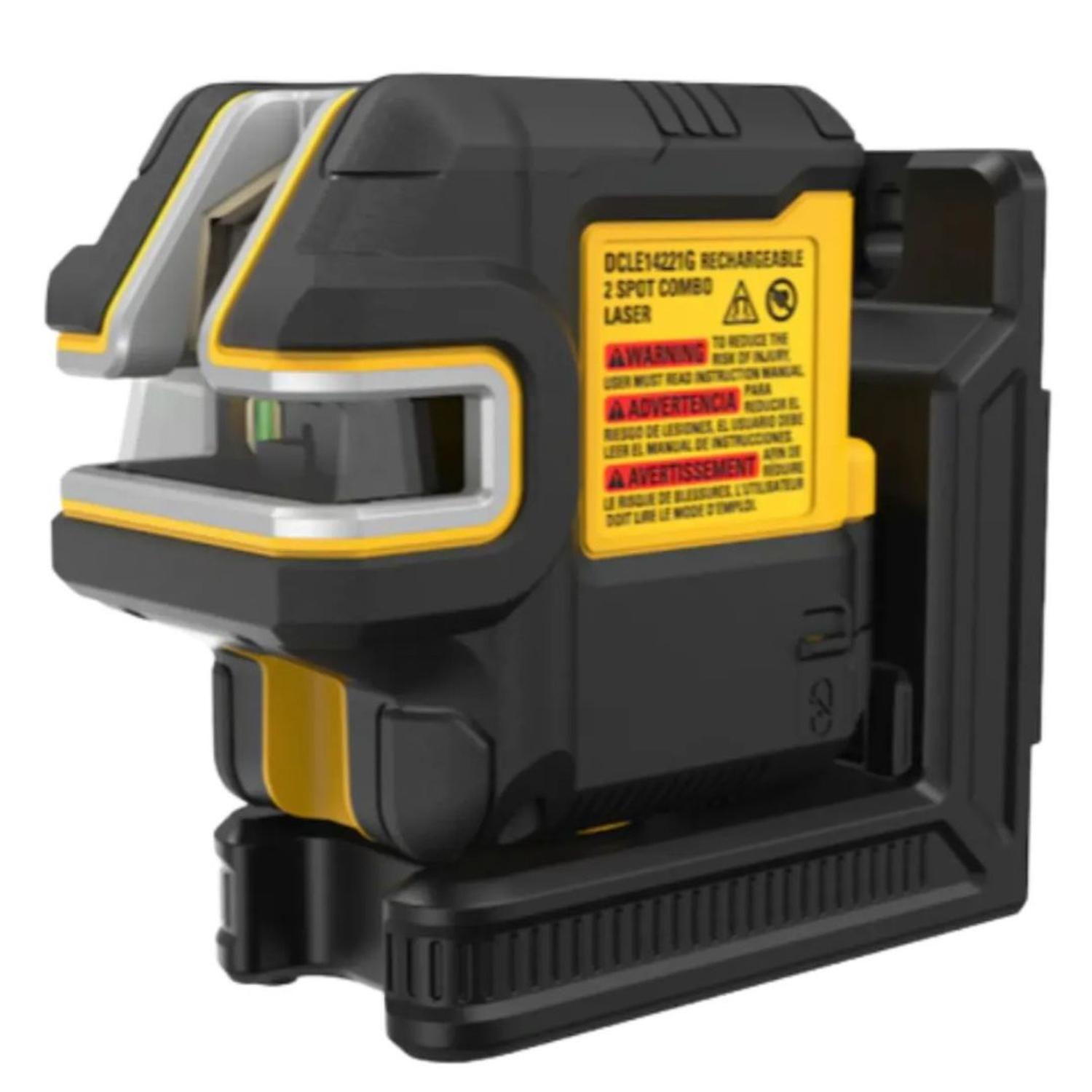 Kit Laser Cruzada Verde Recargable USB Dewalt DCLE14221GB-3