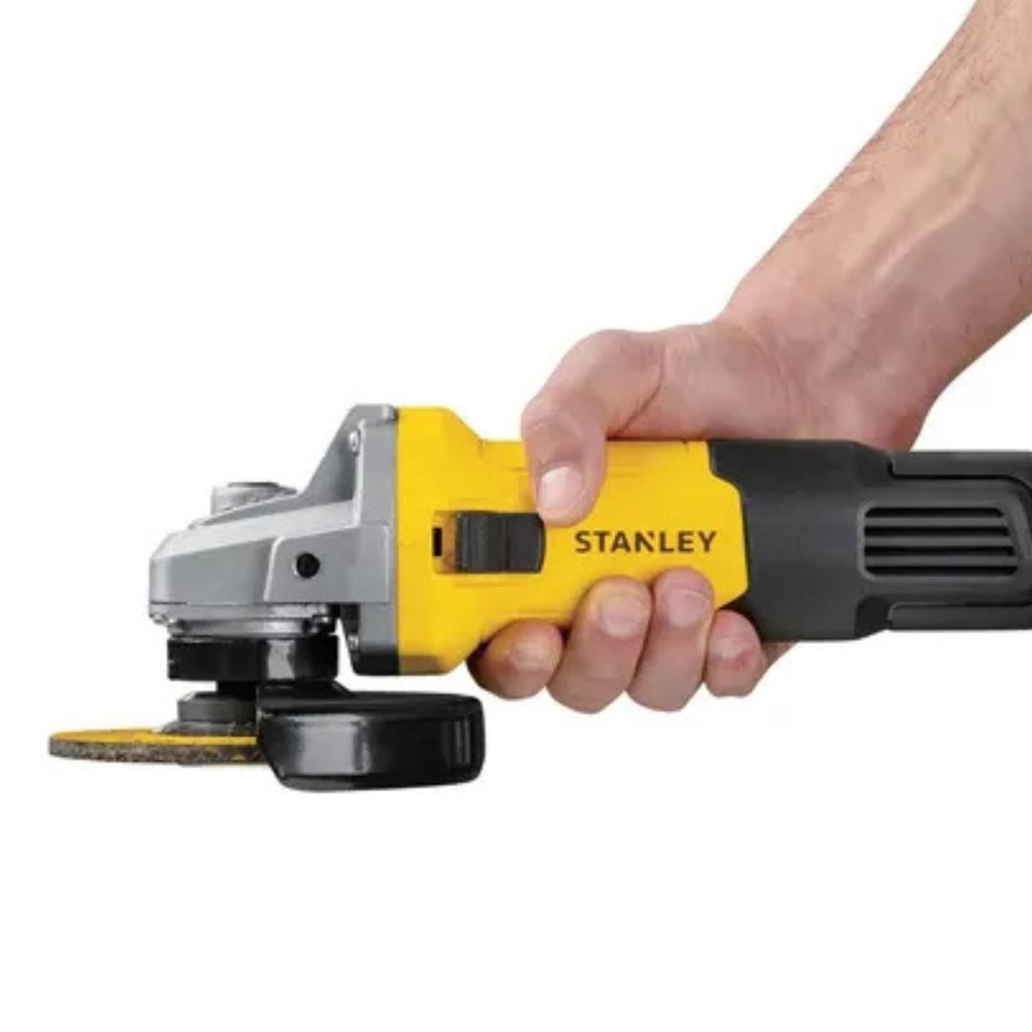 Esmeril Angular Stanley SG7115V10-B2C 4 1/2 7850w + 10 Discos-5