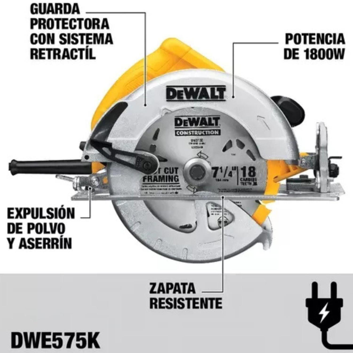 Sierra Circular Dewalt DWE575K-1
