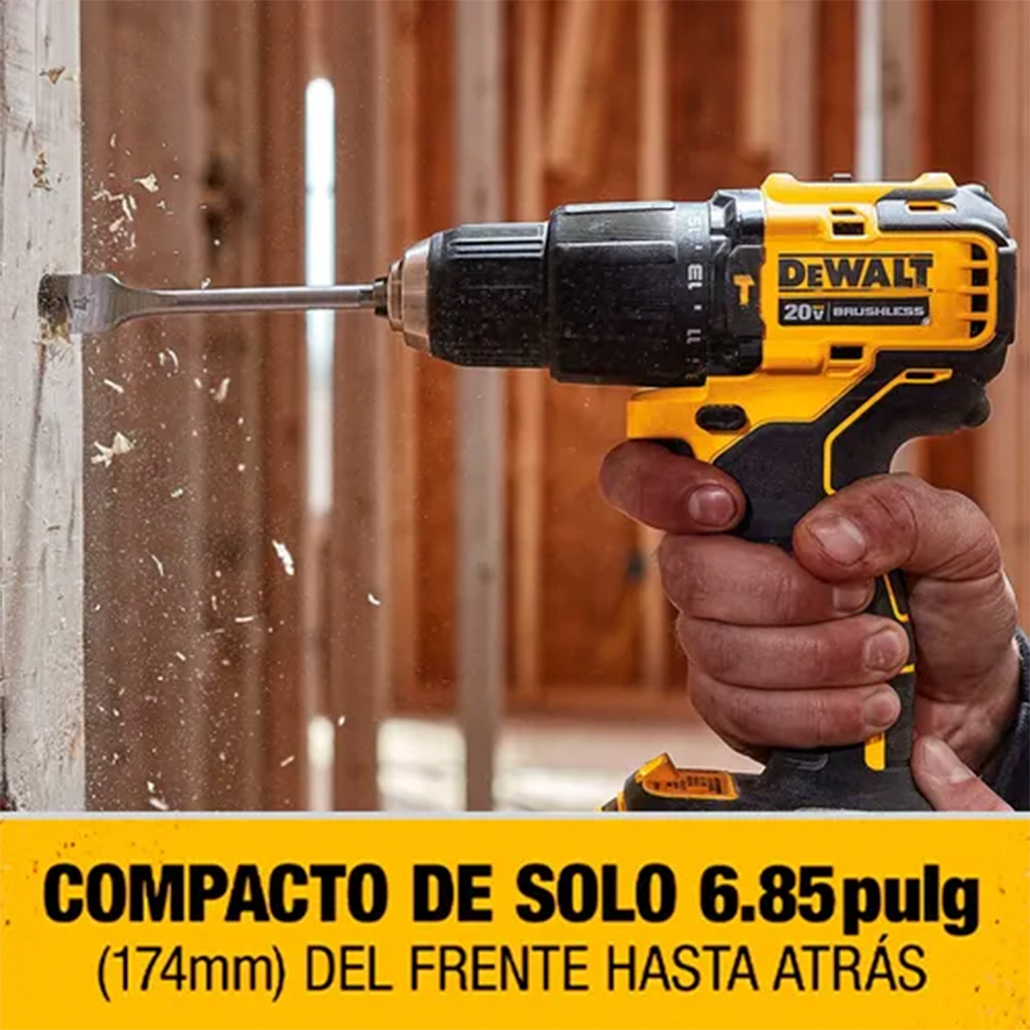 Taladro Percutor Atomic 1/2' 20v + 2 Bat Dewalt Dcd709d2-b2-3