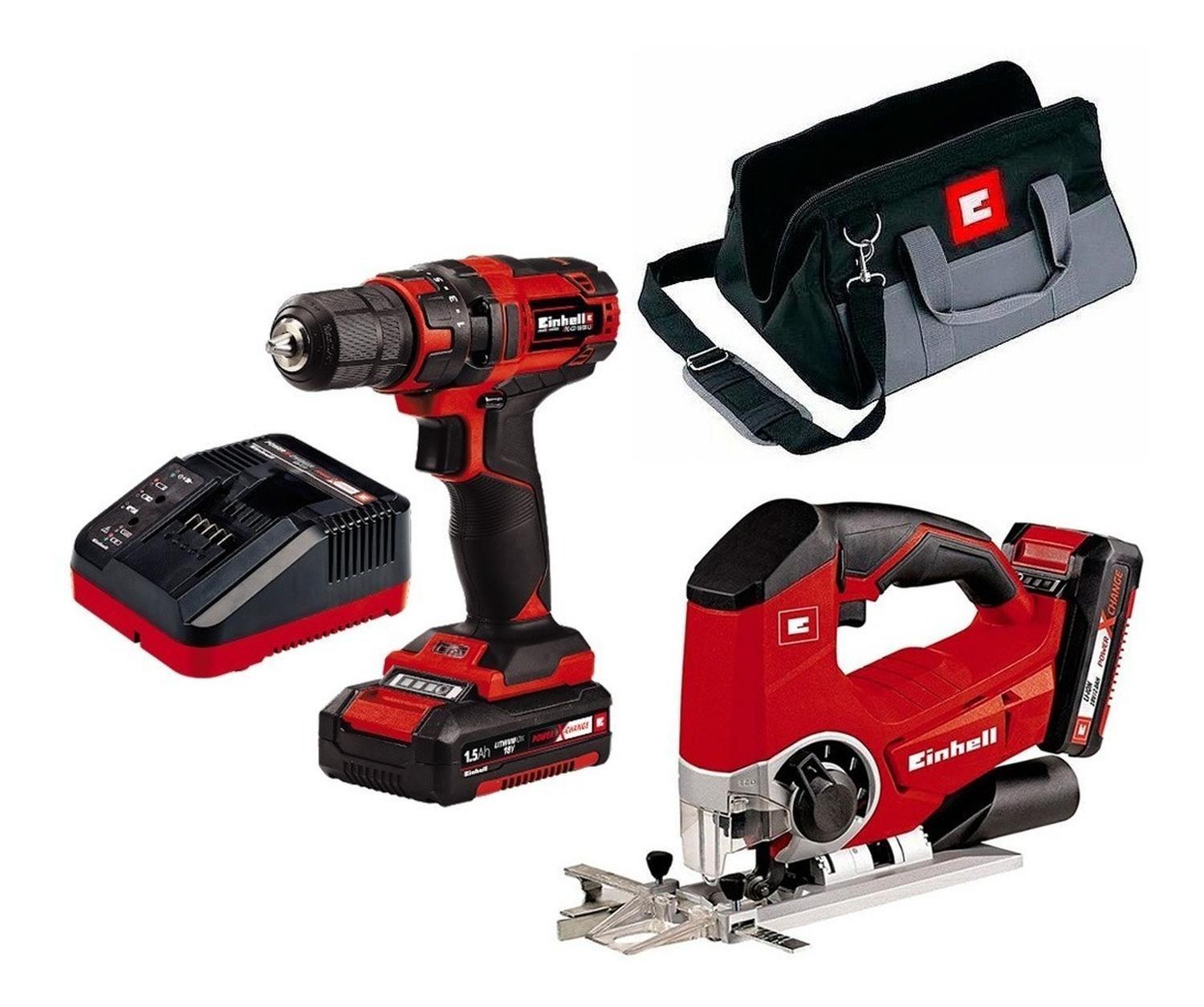 Kit Taladro Y Caladora Inalambrica Einhell 18v-0