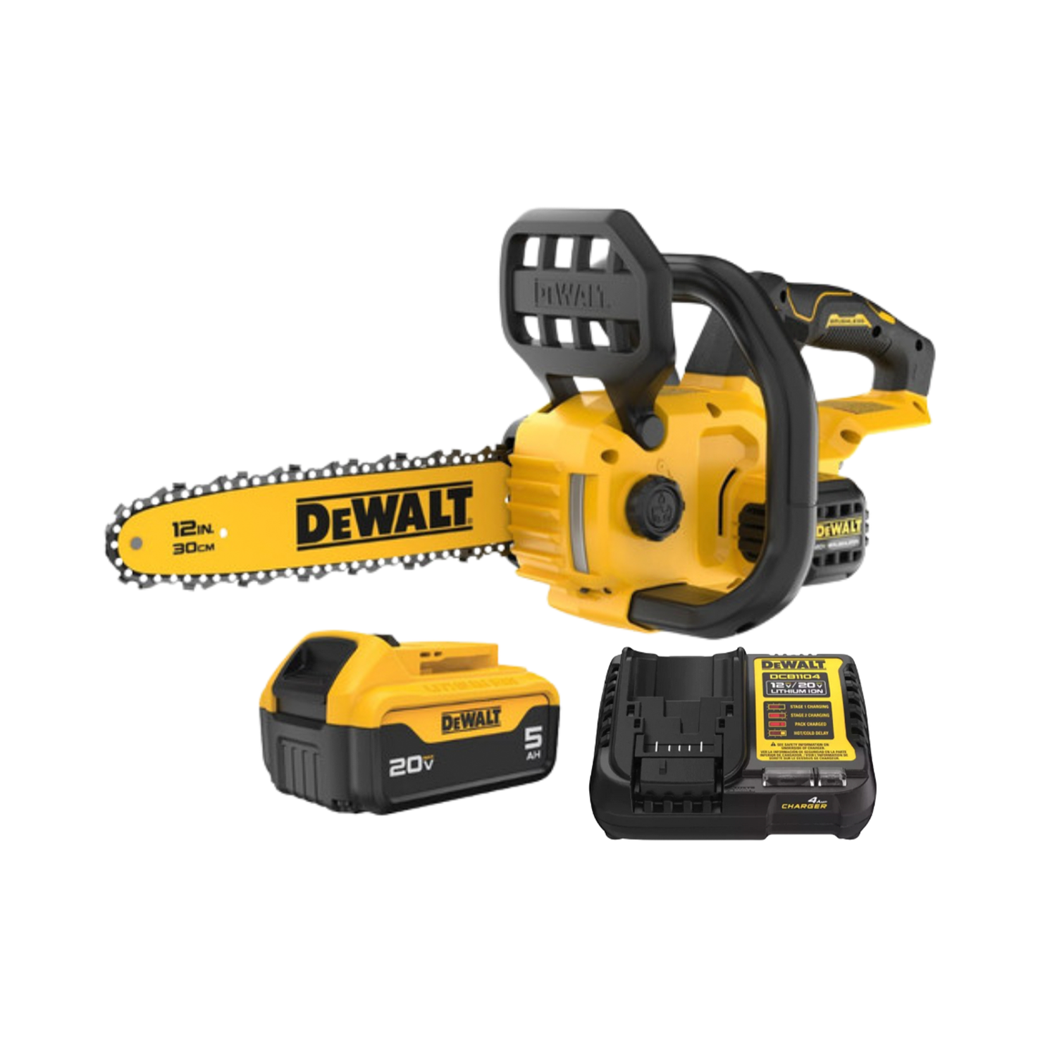 Motosierra inalámbrica Dewalt 20v 12" + Car/Bat 5Ah DCCS621P1-1