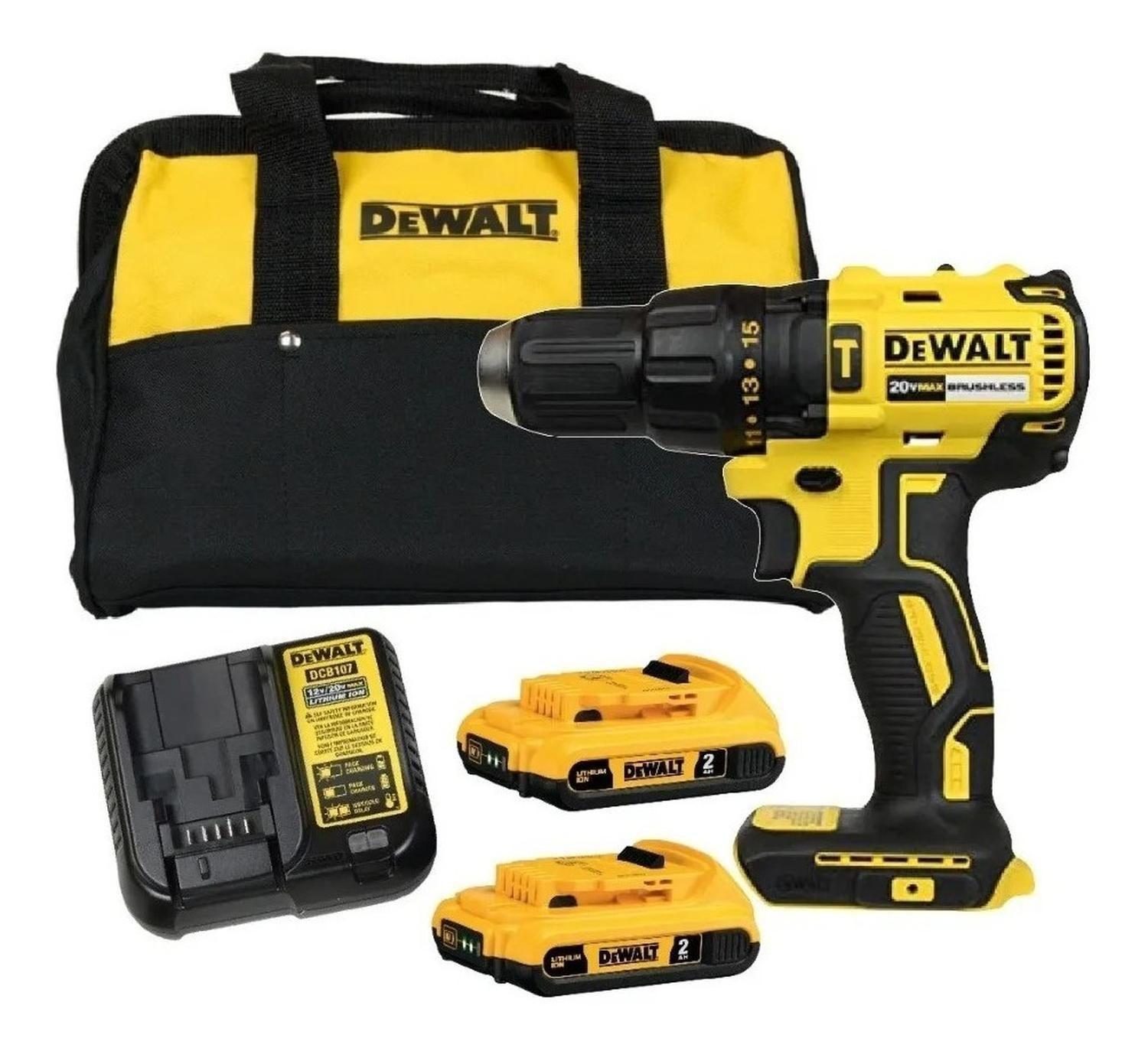 Taladro Percutor Dewalt Dcd778d2 20v-0
