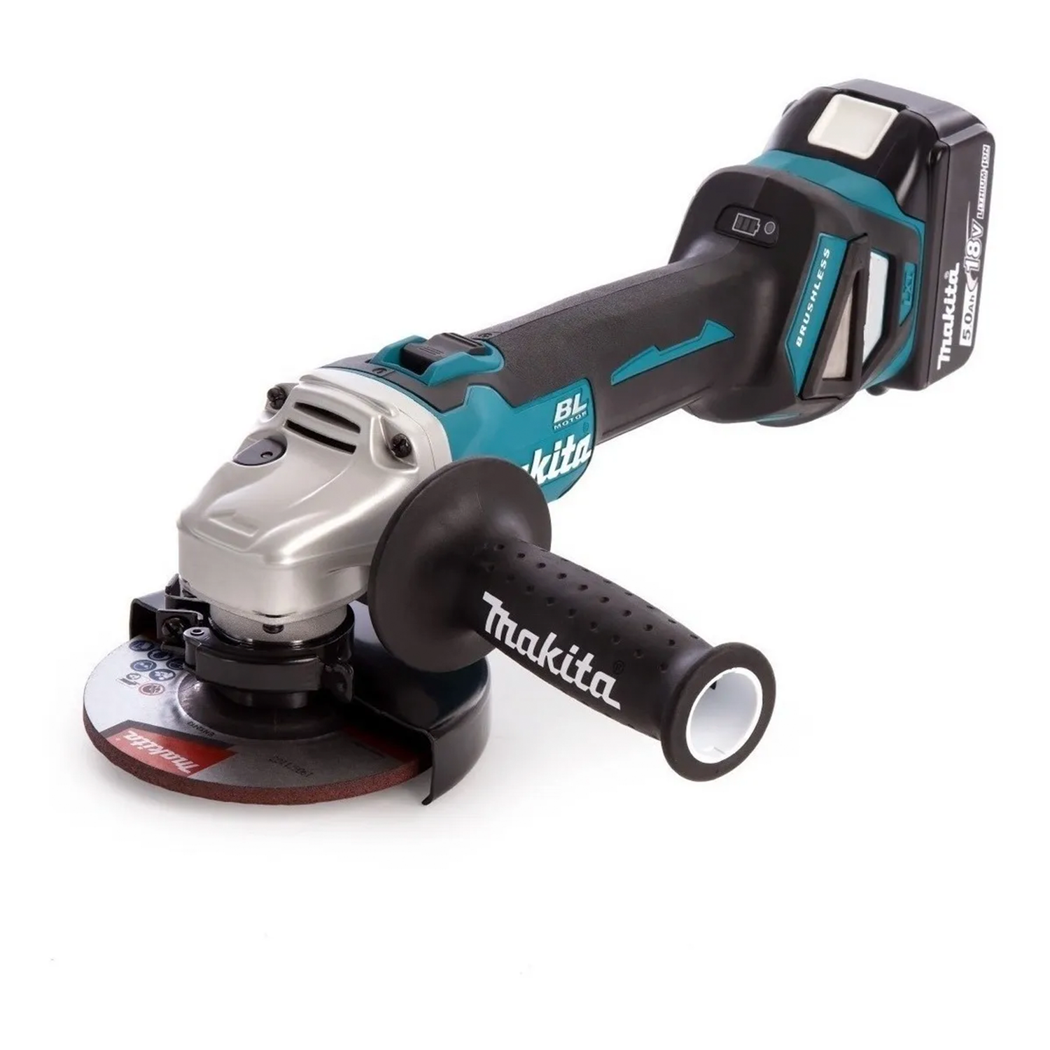 Kit Esmeril Angular Inal 4 1/2" BL 18V Makita DGA454RF + Bat Adicional 3ah de Regalo-1