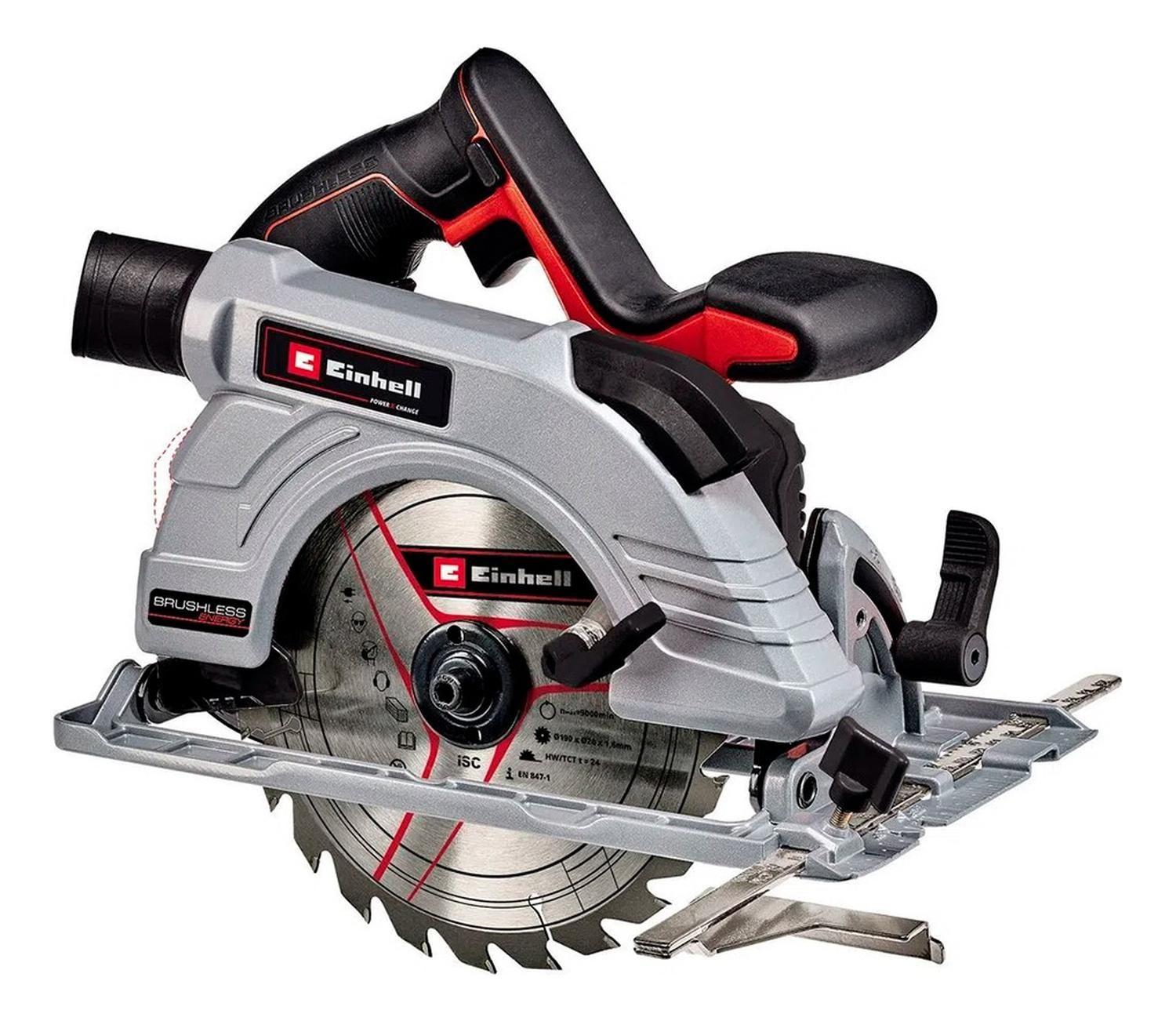 Kit Taladro Percutor Y Sierra Circular Einhell + Bolso Y Bat-5