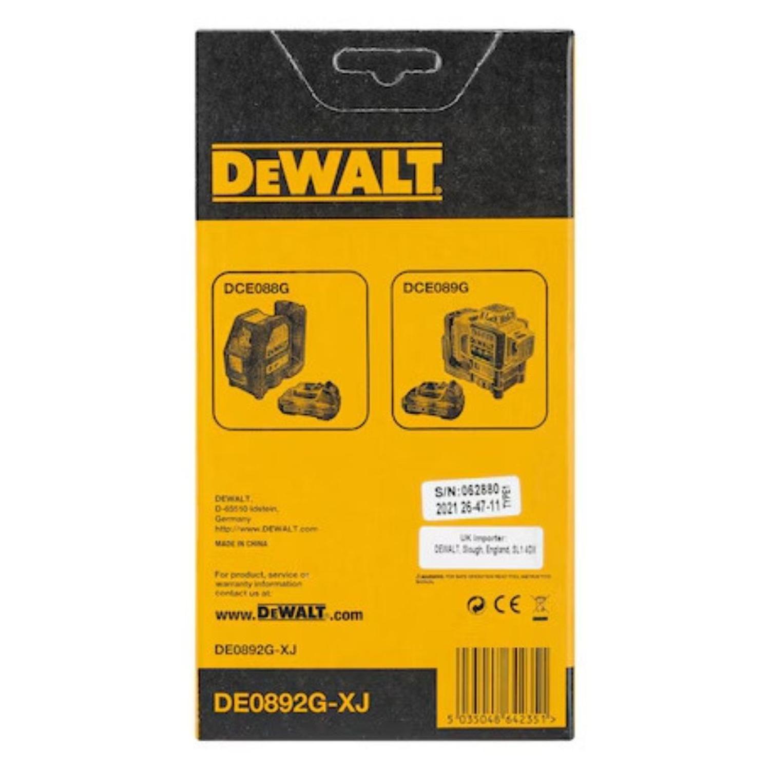Detector Laser Color Verde Dewalt DE0892G-XJ-3