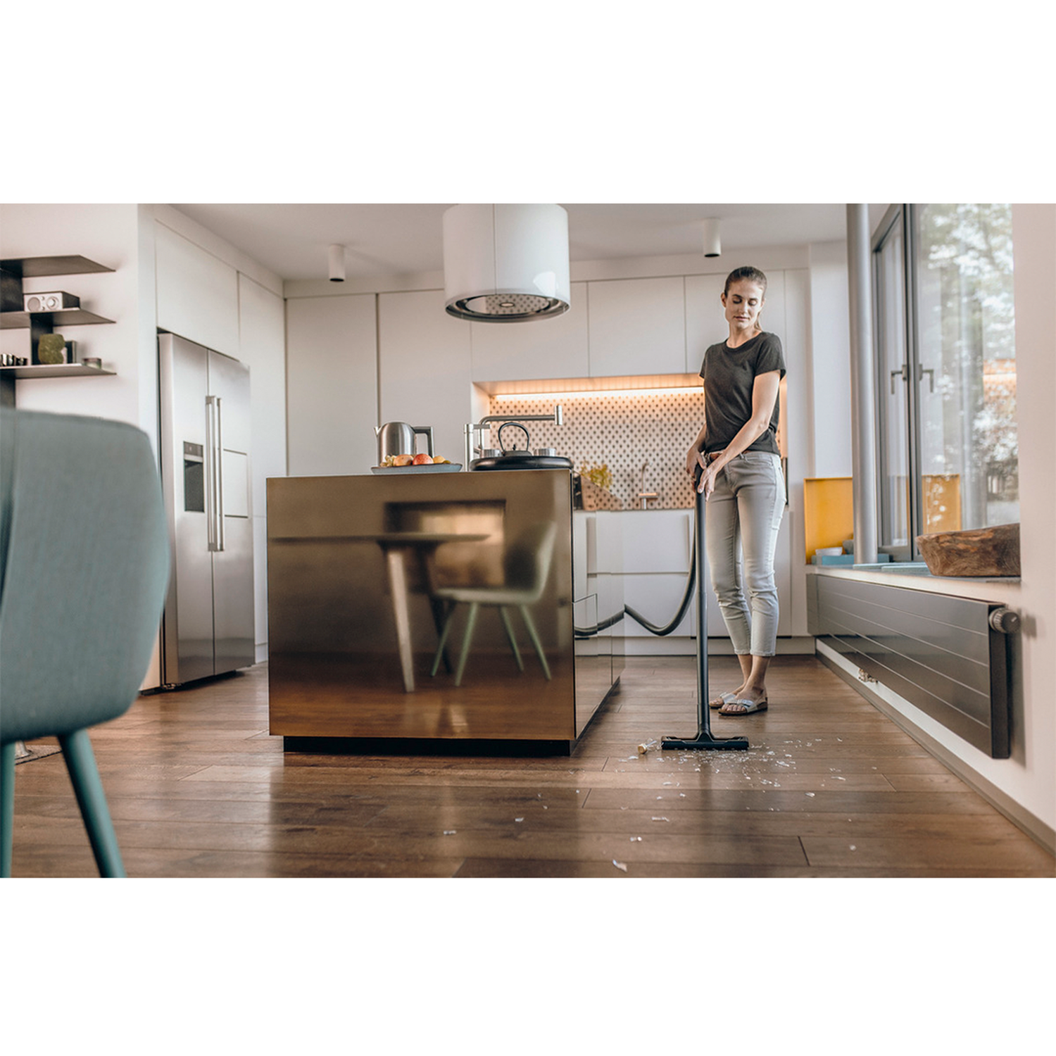 Aspiradora agua y polvo Karcher KWD 1 - 12lts Func. Soplado-5