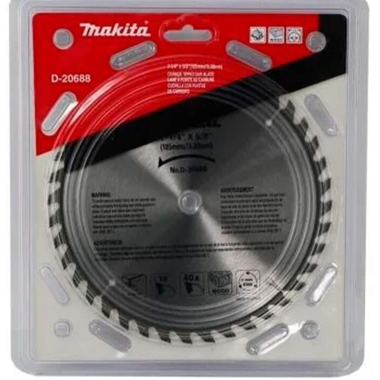 Disco para Madera 7 1/4" 40D Makita D-20688-0
