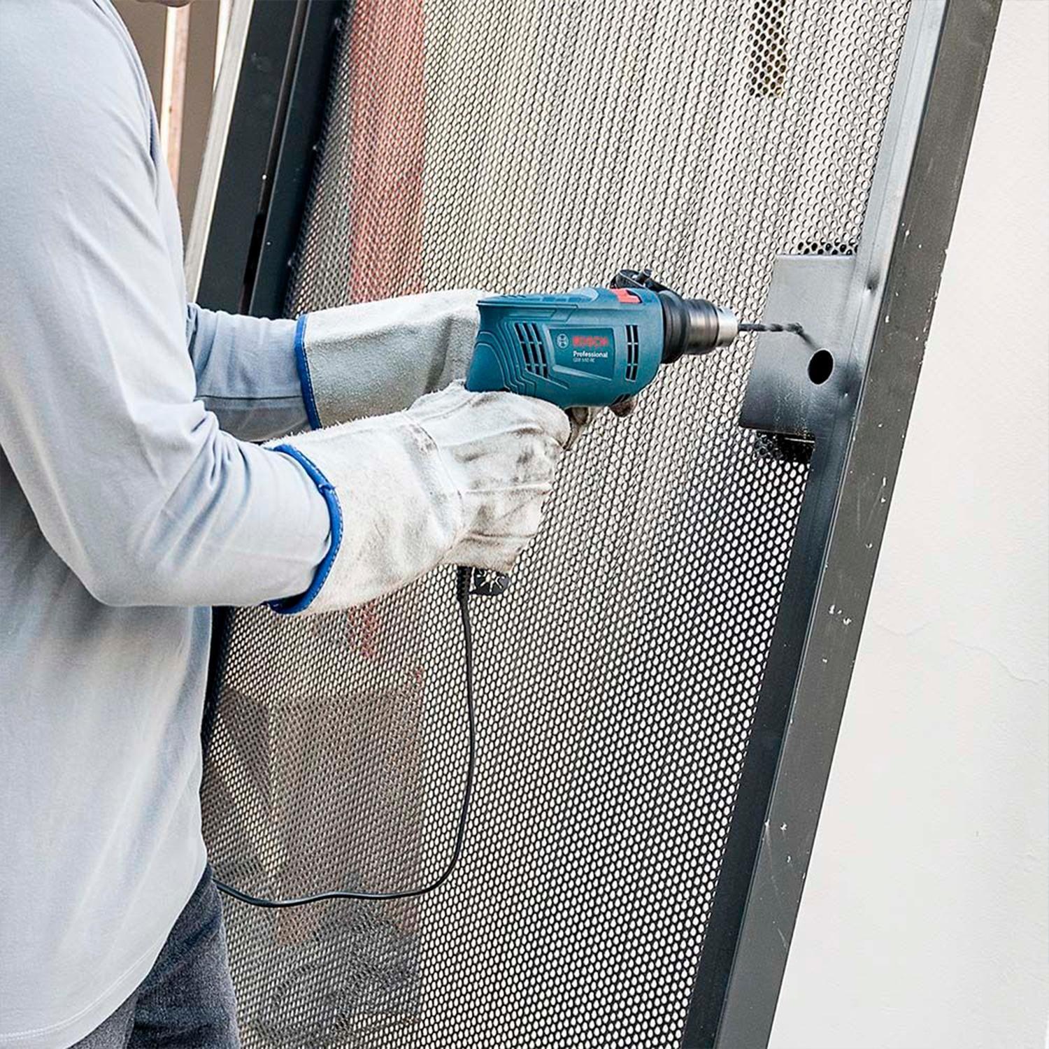 Taladro Impacto Bosch Gsb 550 Re + Mango + Maletín 06011b60n-3