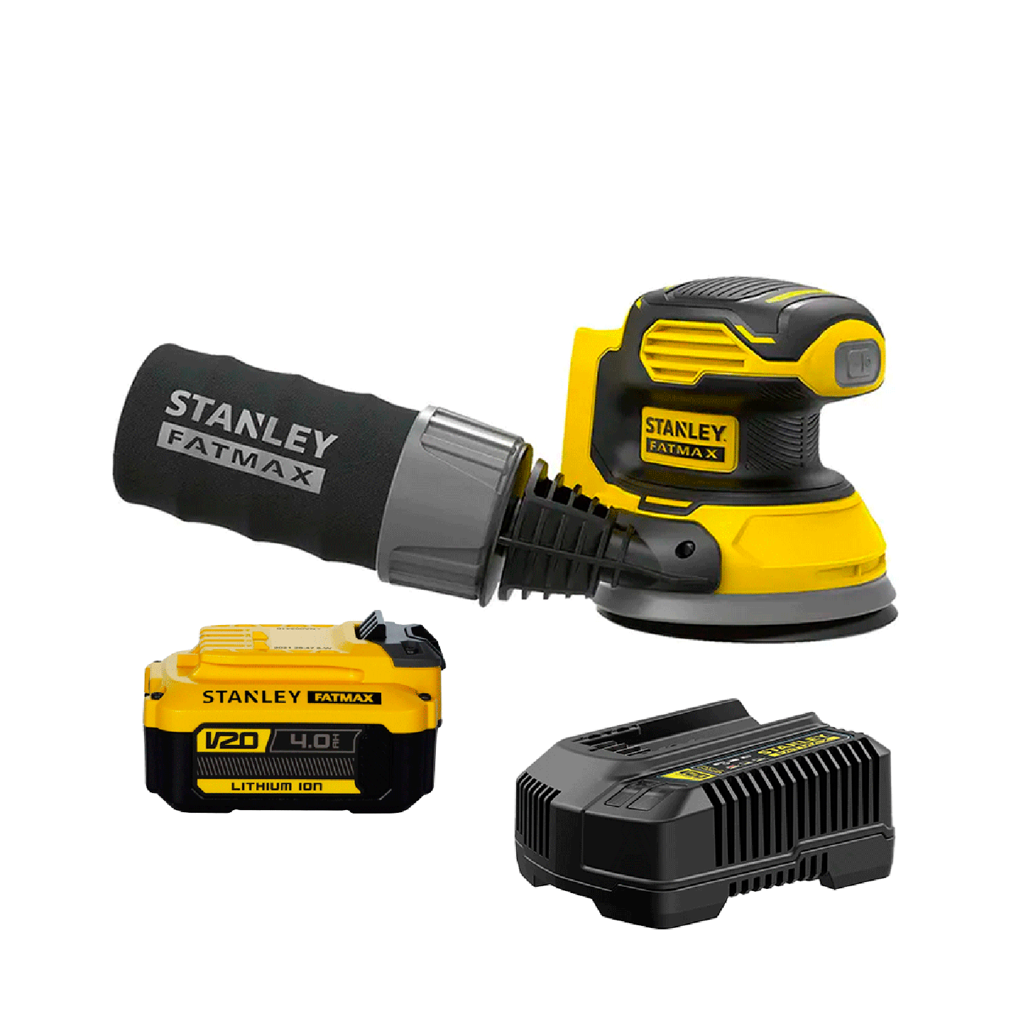 Kit LIjadora Roto Orbital Stanley SCS220 + Cargador y Bat 4AH-0