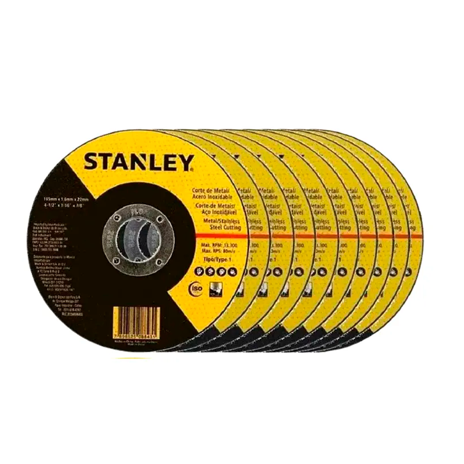 Esmeril Angular 4-1/2 900w Stanley STGS9115 + 10 Discos de Regalo-2