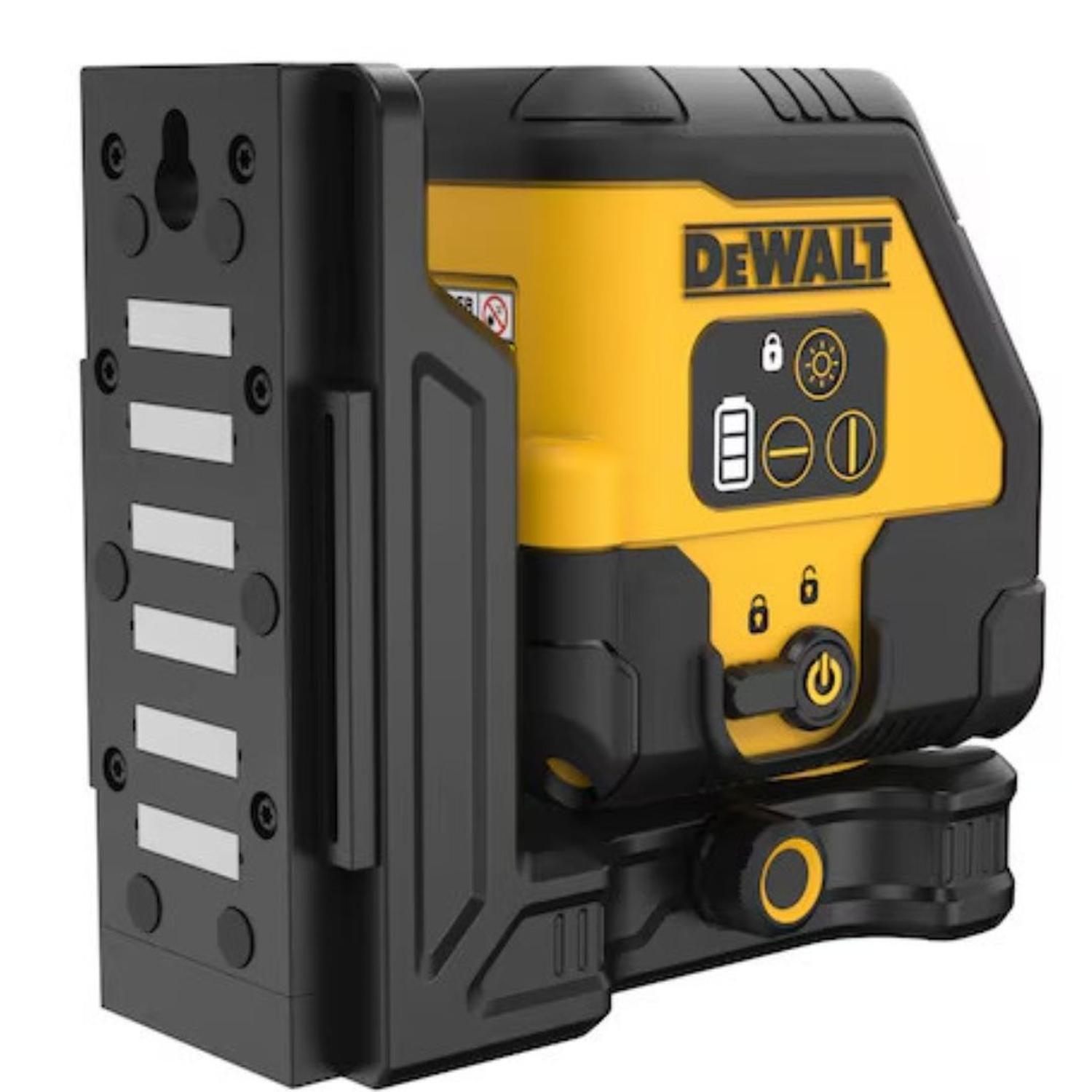 Kit Laser Linea Cruzada Rojo Recarga USB Dewalt DCLE14201RB-4