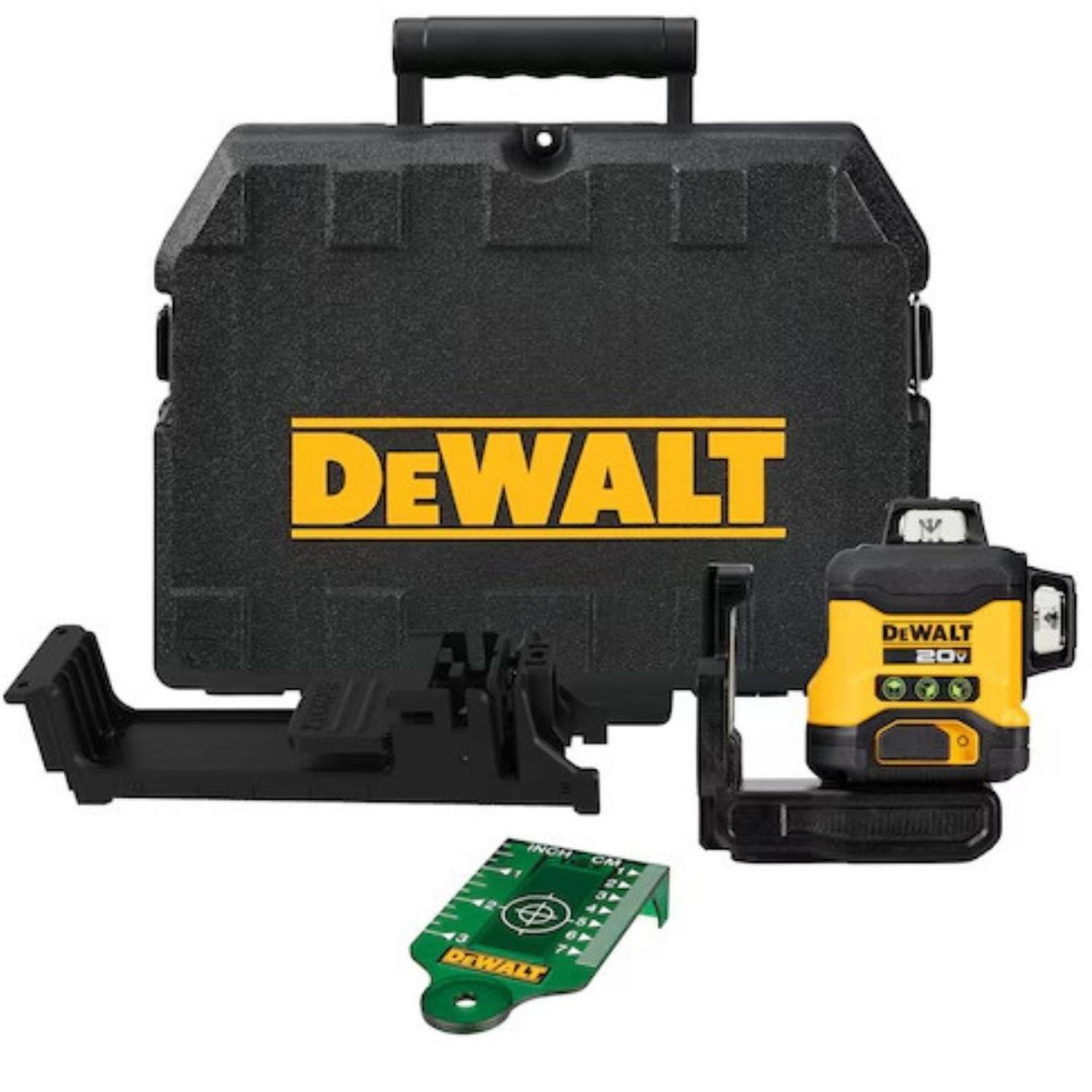 Nivel Láser Verde 12/20v 3 Líneas Cruzadas 360° Dewalt DCLE34031B-1