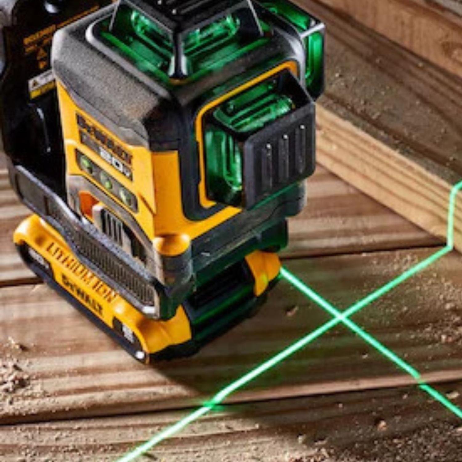Nivel Láser Verde 12/20v 3 Líneas Cruzadas 360° Dewalt DCLE34031B-4