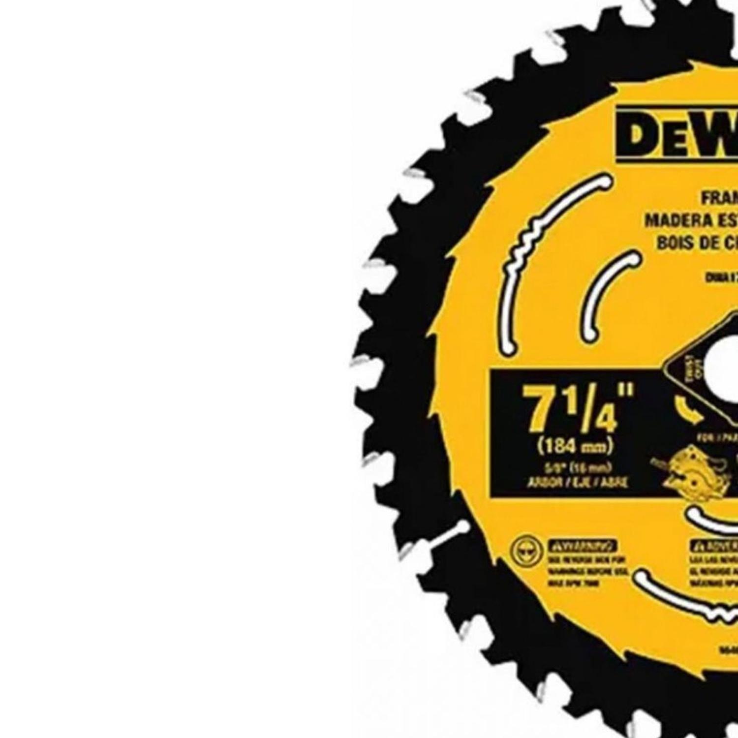Disco De Sierra 7-1/4''x 5/8'' 24 Dientes Dewalt DWA271424-2