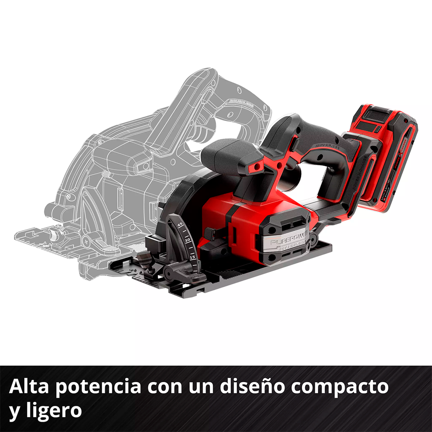 Siera Circular Inal. Einhell TP-CS 18/136-C Li BL - Sin Baterías-4
