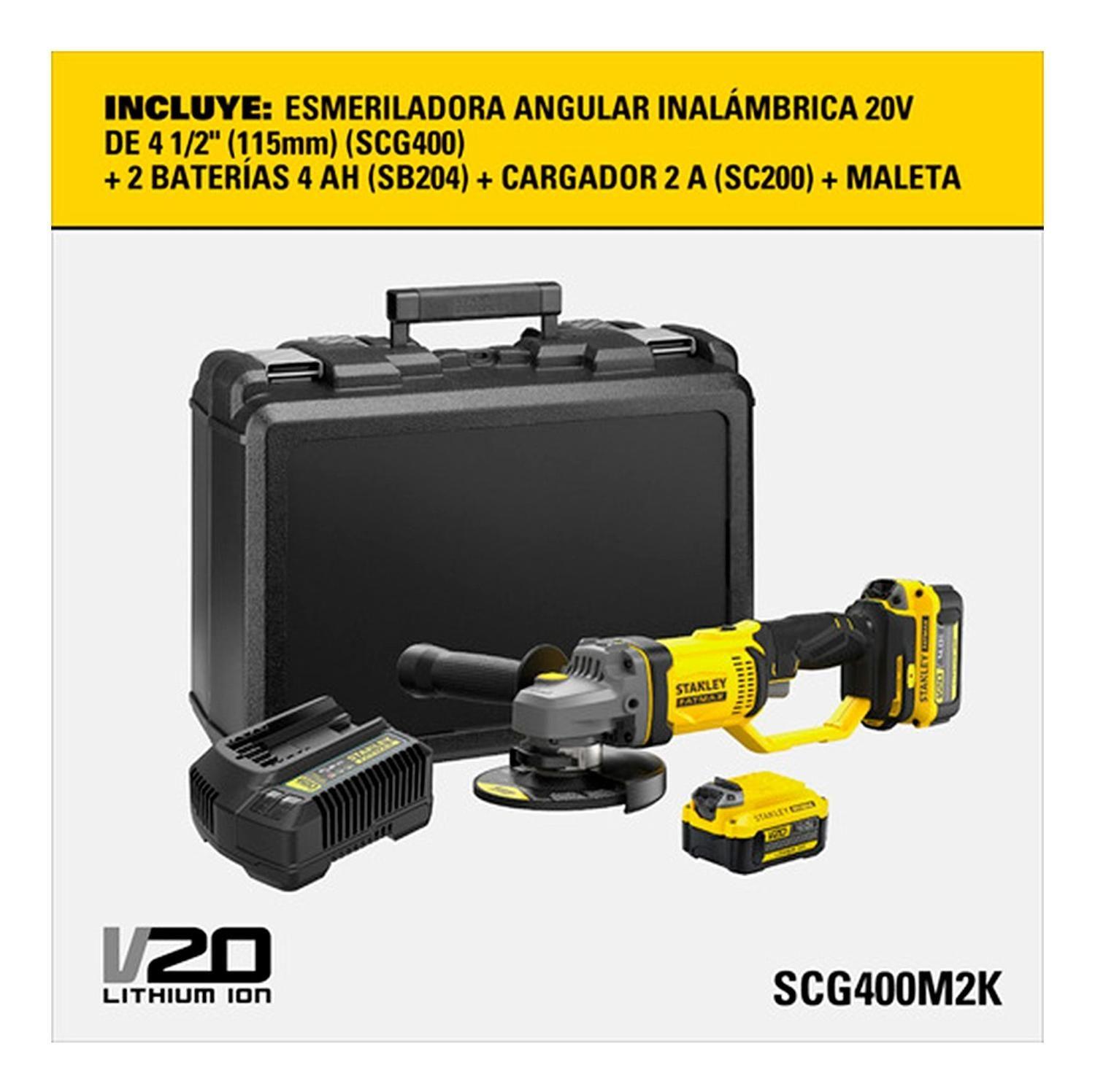 Kit Esmeril Inal. Fatmax Stanley Scg400m2k-b2-2